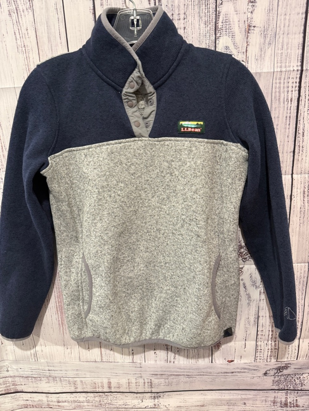 L.L. Bean 1/4 Snap Neck Fleece Pullover XXS